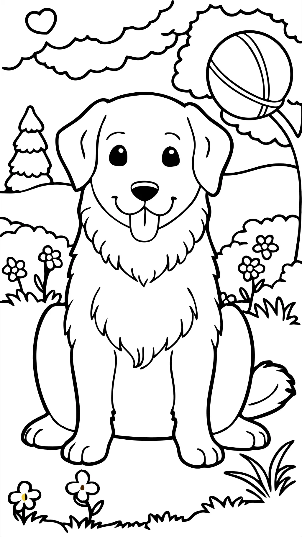 coloriages Golden Retriever